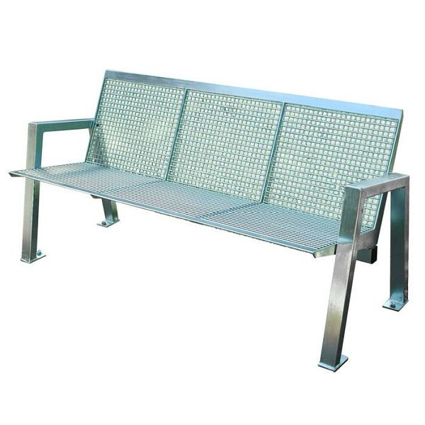 Stein HGS Sitzbank -Angle-, mit Rückenlehne, 3-Sitzer /1595mm, 20852