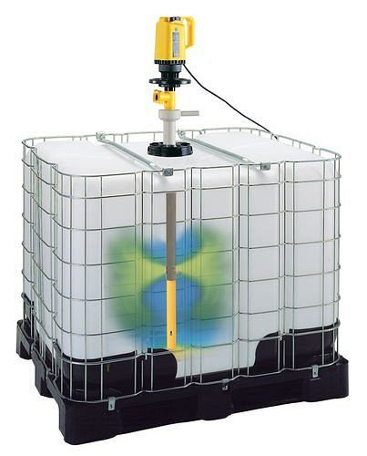 DENIOS Mischwerk und Container-Pumpe aus Polypropylen (PP), für Chemikaliengemische etc, 137396