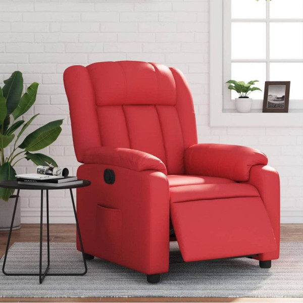 vidaXL Relaxsessel Elektrisch Rot Kunstleder, 3205255