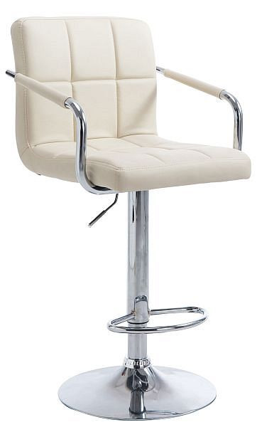 CLP Barhocker Lucy V2 chrom, creme, 10606304, 4250420280339