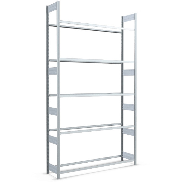 BITO Reifenregal 2999x1558x424 Grundfeld 5 Ebenen verzinkt/lose FP, 53081