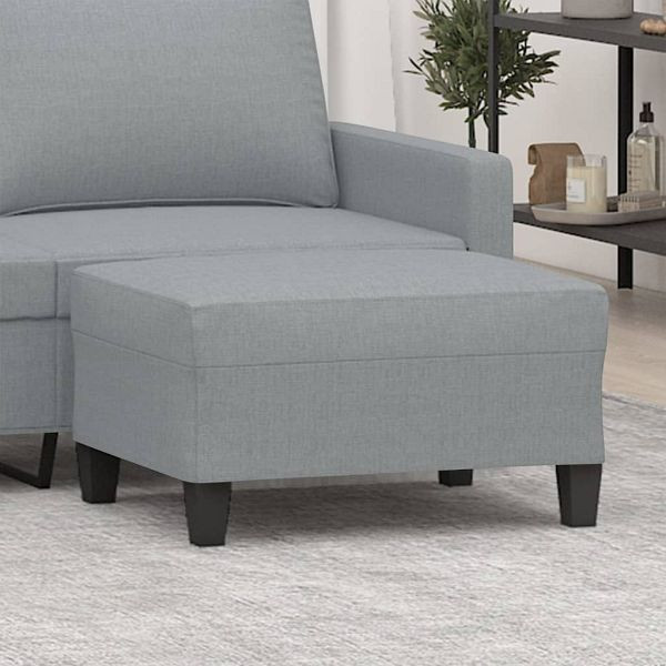 vidaXL Fußhocker Hellgrau 70x55x41 cm Stoff, 349347, 8720287186502