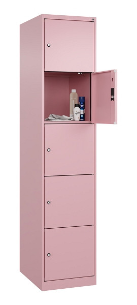C+P Schließfachschrank Evolo PLUS, 5 Fächer, 1850x400x500mm, 3015/3015, 049000-125 S10024