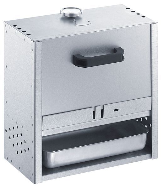 Peetz Peetz Räucherofen aus aluminiertem Stahlblech mit Schieber HxBxT: 50 x ...