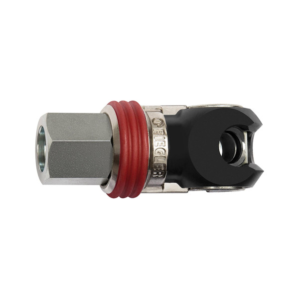 Riegler Schwenk-Sicherheitskupplung NW 8, ISO 6150 C, Stahl, G 1/4 IG, 141679