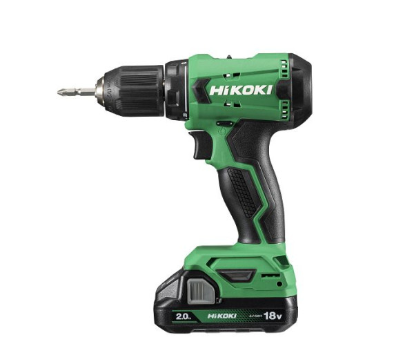 HiKOKI 18V Akku Bohrschrauber, 2 x 2.0Ah, 18/50Nm, DS18DA (2.0) (Transportkoffer), DS18DAWCZ