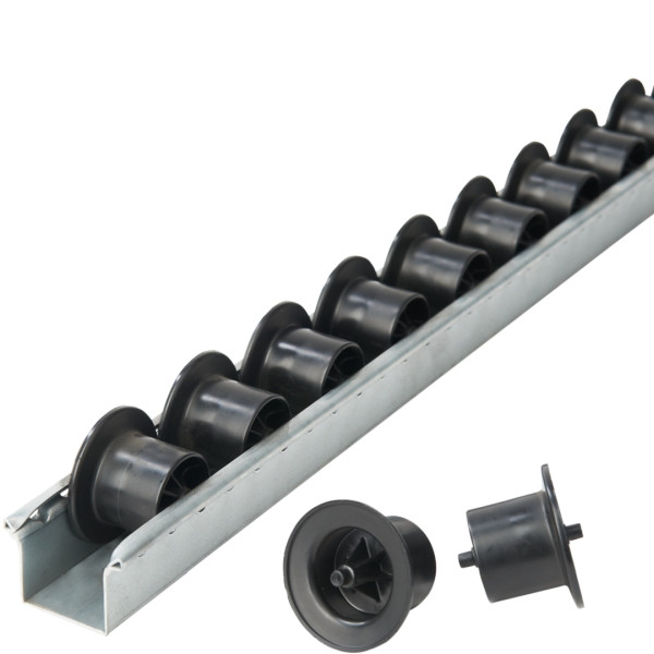 BITO Rollenleiste SDS /ESD-Spurkranzrolle 2000, Teilung: 42 ohne Lochung, Meterware, C0630-0123