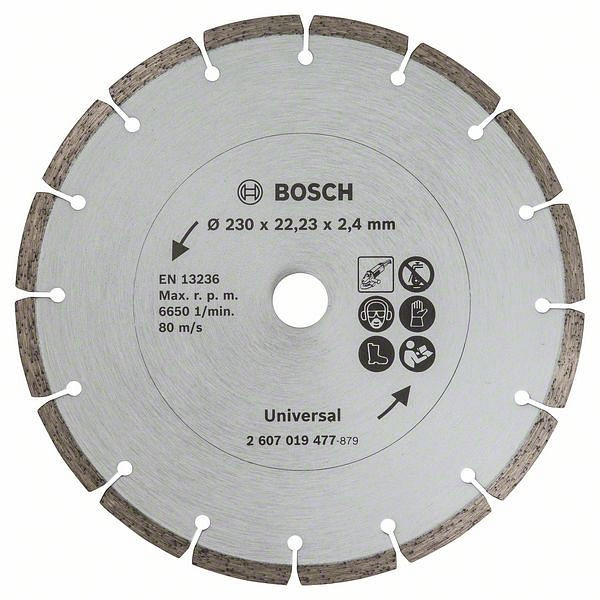 Bosch Diamanttrennscheibe für Baumaterial, Durchmesser: 230 mm, 2607019477