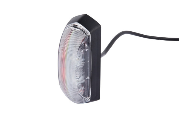 HELLA Umrissleuchte, LED, 12V, LED-Lichtfarbe: rot/weiß, Kabel: 500mm, seitlicher Anbau, 2XS 205 020-041