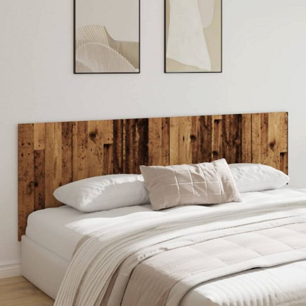vidaXL Kopfteil Wandmontage Altholz-Optik 240x1,5x80 cm Holzwerkstoff, 856830