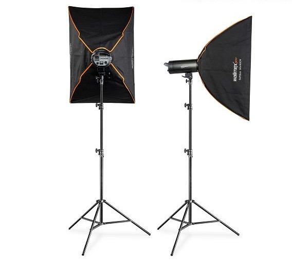 Walimex pro Blitzset Stager 600 HSS Set Double, VE: 2 Stück, 1023388