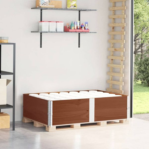 vidaXL Paletten-Aufsatzrahmen 2 Stück Braun 150x100 Massivholz Kiefer, 4010308