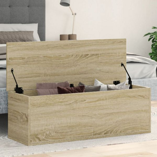 vidaXL Truhe Sonoma-Eiche 102x35x35 cm Holzwerkstoff, 840690