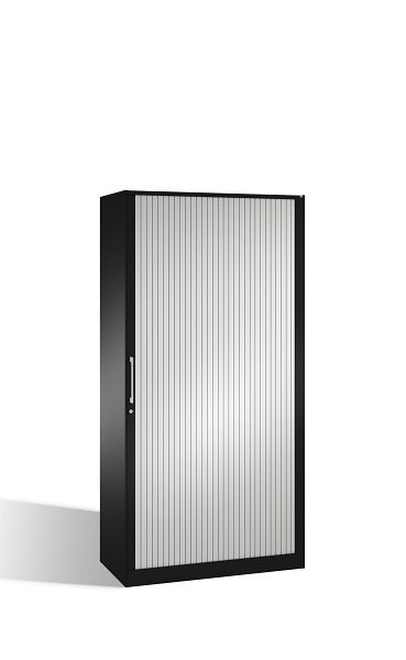 C+P Rollladenschrank Asisto, H1639xB1000xT435mm, Farbe: Schwarzgrau / Lichtgrau, Bügelgriff, 4 OH, 143012-000 S10035
