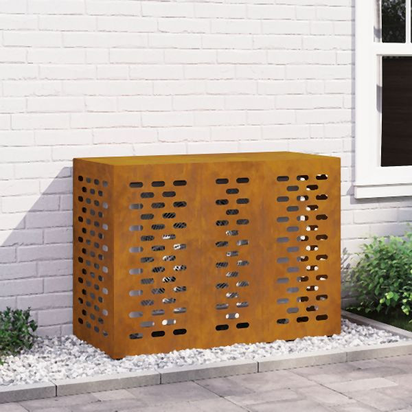 vidaXL Klimaanlagenabdeckung 110x50x80 cm wetterfester Stahl, 865910
