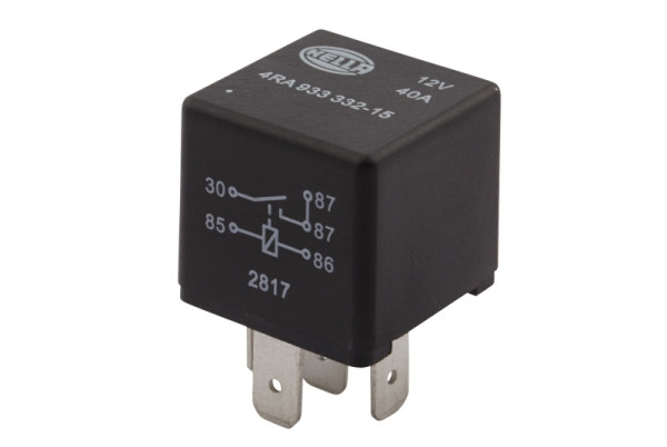 HELLA Relais, Arbeitsstrom, 12V, 5-polig, Schließer, 4RA 933 332-151