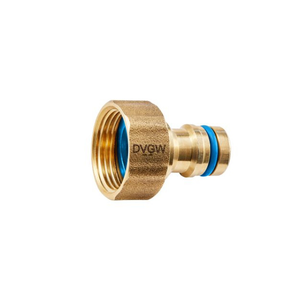 GEKA plus Hahnstecker Trinkwasser IG G1/2 MS DVGW BF Karte, VE: 5 Stück, 46.1918.8