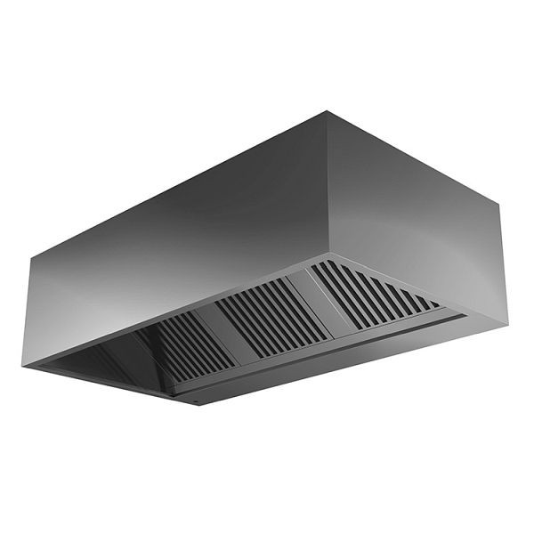 Gastro-Inox Edelstahl Boxenmodell Dunstabzugshaube mit Motor, 1000(L)x900(T)x450(H)mm, 306.140