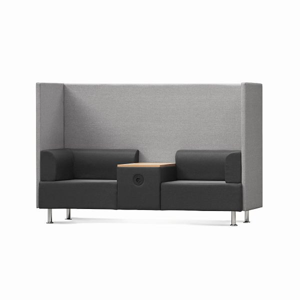 Rocada Be Soft Doppelsitz+ Tisch schwarz/grau 200x129x68cm, 1805-4-1