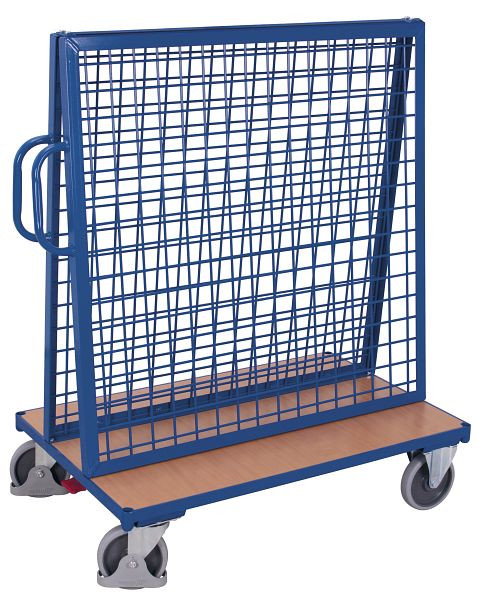 VARIOfit Werkstückwagen, Ladefläche: 2 x 1.260 x 245 mm, RAL 5010 enzianblau, sw-800.800