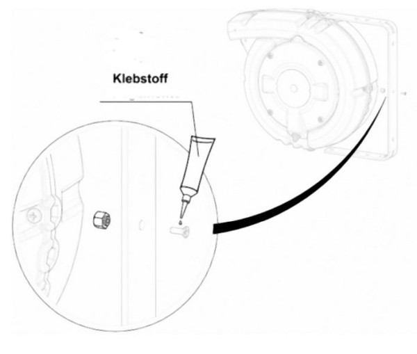 Ebinger Vorrichtung zum Fixieren des Wandhalters, 2.309.001