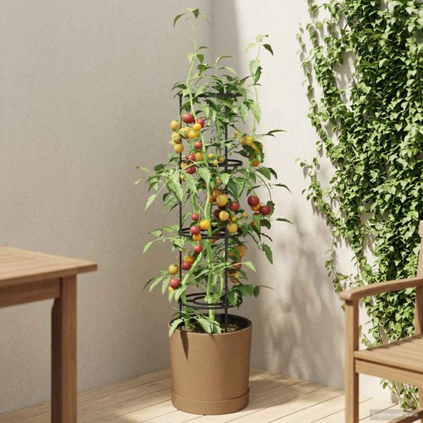 vidaXL Tomatenanbauer Naturo ECO Ø 39 x 139 cm WPC, 42033418