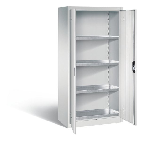 C+P Umweltschrank Acurado, H1950xB930xT500mm, Farbe: Lichtgrau, Muldengriff, 8921-315 S10253