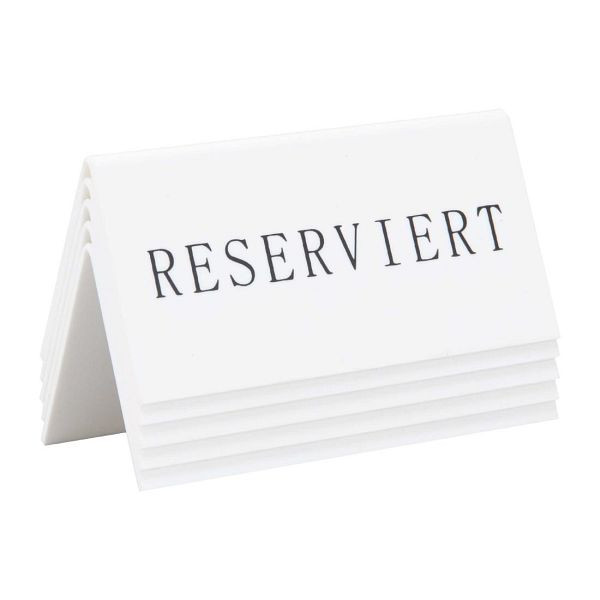 Securit Reserviert Tischständer Deutsch: Reserviert (5 Stück), CU913