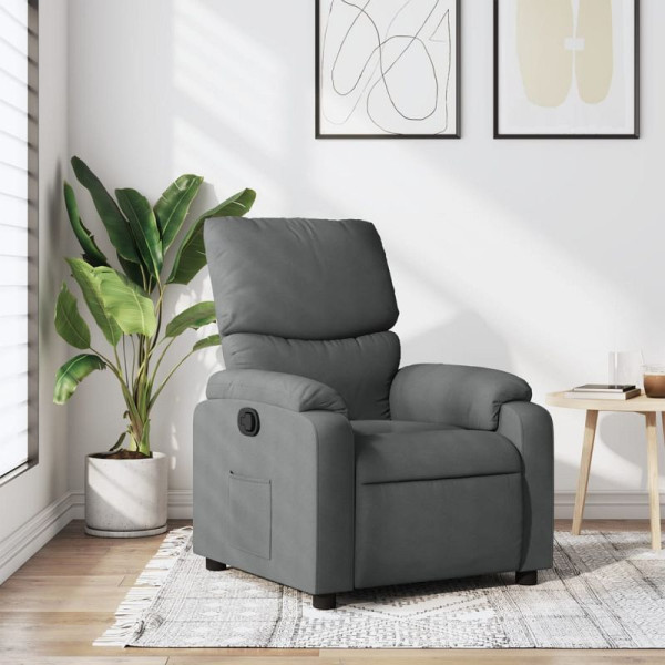 vidaXL Relaxsessel Dunkelgrau Stoff, 3205681, 8721012181694