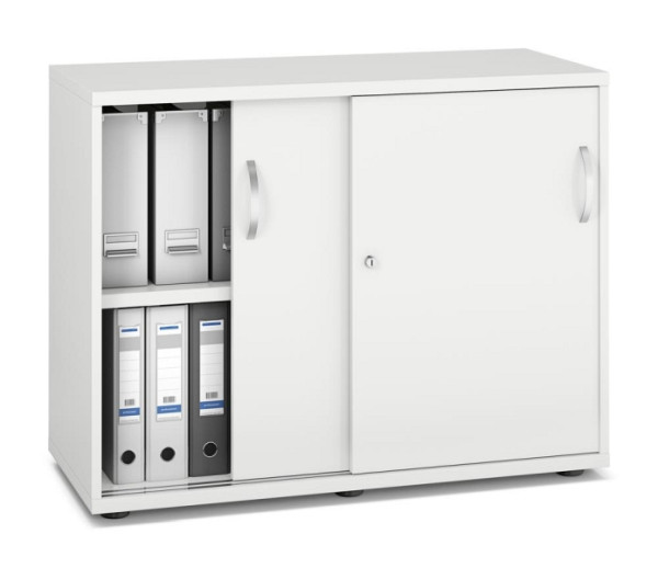 Deskin Schiebetürenschrank MULTI M pro, Dekor: Weiß, BxHxT: 1000 x 780 x 420 mm, 252586