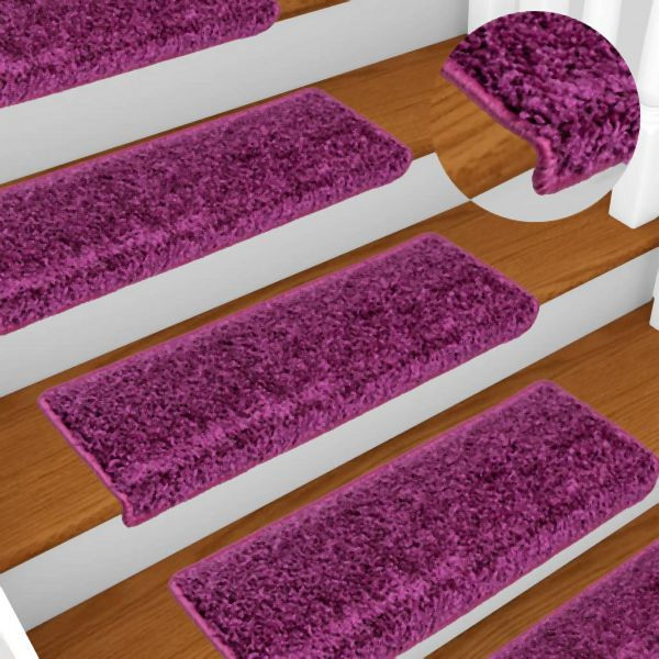 vidaXL Stufenmatten 10 Stück 65x21x4 cm Violett, 149825
