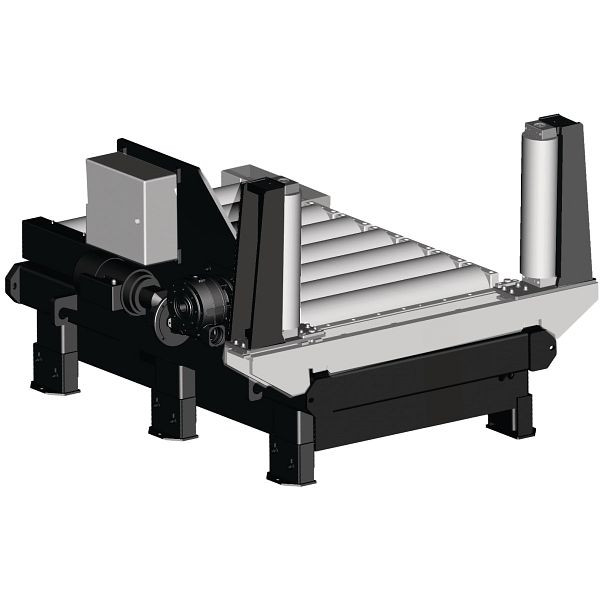 Metallkraft Zu-/Abfuhr-Rollenbahn 2000 x 800 mm schwer motorisch, 3640318