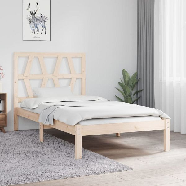 vidaXL Massivholzbett Kiefer 100x200 cm, 3103988, 8720287027386