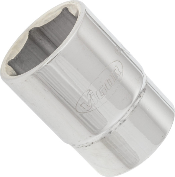 VIGOR Steckschlüsseleinsatz, Vierkant hohl 20 mm (3/4 Zoll), Außen-Sechskant Profil, 27 mm, V2329N