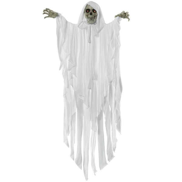 Outsunny 153 cm Halloween Deko Horror Halloween Hängend Deko Geist Augenglühen, 844-521V00WT