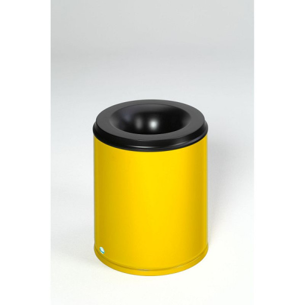 STEIN HGS Papierkorb feuersicher, Verkehrsgelb (RAL 1023), 80 l, 82080.0034