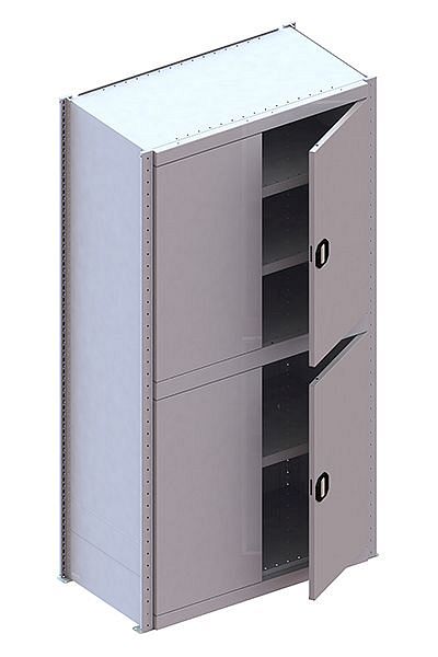 Meta CLIP 100 GR Modul 2000x1000x500 mm RAL 7035 Bodenanzahl: 6 inkl ...