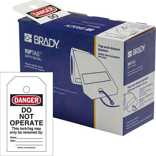 Brady Sicherheitsanhänger auf Rolle - do not operate, 308016