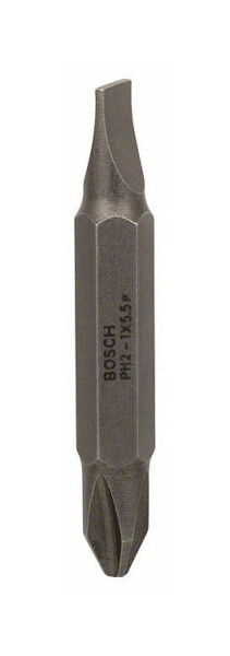 Bosch Doppelklingenbit, S 1,0 x 5,5, PH2, 45 mm, VE: 5 Stück, 2607001738