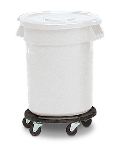DENIOS Mehrzweckbehälter aus Polyethylen (PE), 75 Liter Volumen, rund, weiß, 115915