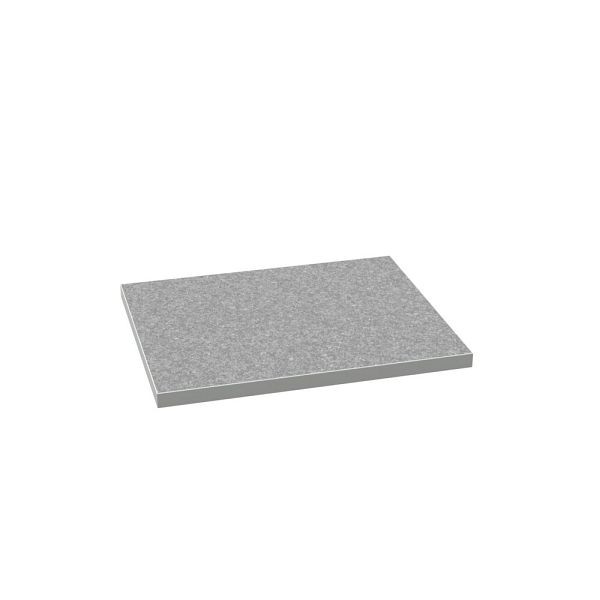 bott cubio Schrankauflage direktbeschichtet, umlaufend 2mm ABS-Kante, BxTxH: 800x650x20mm, RAL 7035, Lichtgrau, 41201012.16M