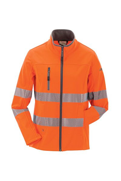 Planam Norit Warnschutz Damen Pure Softshelljacke orange 38, 5915038