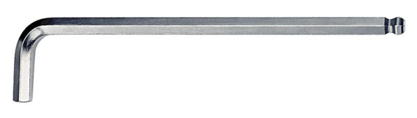 KUKKO Winkelschraubendreher mit Kugelkopf, lang (mm), Kugelkopf Profil: 4,0, VE: 25 Stück, 213-004