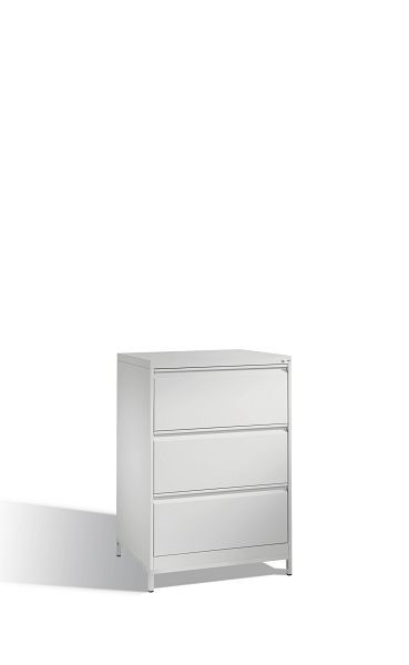 C+P Karteischrank Acurado, H1045xB787xT590mm, Farbe: Lichtgrau, Griffleiste, mit Gestell, 12923-322 S10022