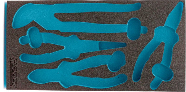 Hazet 2-Komponenten Weichschaum-Einlage, für 163-257/4, Abmessungen / Länge: 342 mm x 172 mm, 163-257L