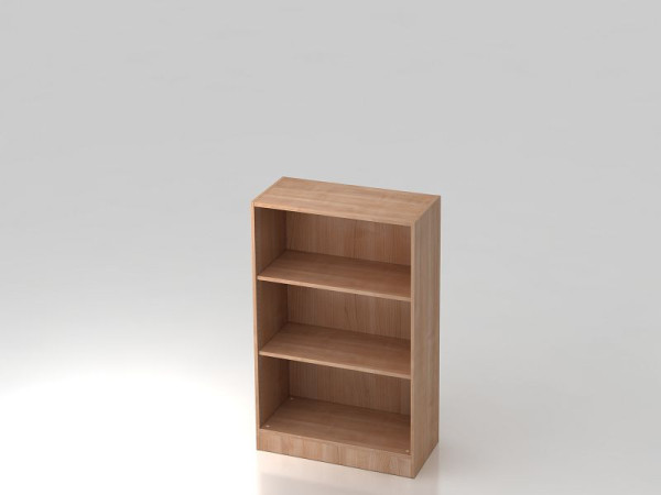 Hammerbacher Regal 3OH, Sockelblende Nussbaum, 80x40x127 cm (BxTxH), V6500/N