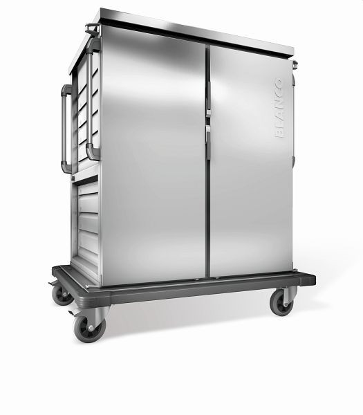 B.PRO TTW 40-115 EZU Tablett-Transportwagen, einwandig, 2 Flügeltüren / 2 Schrankräume, 575564
