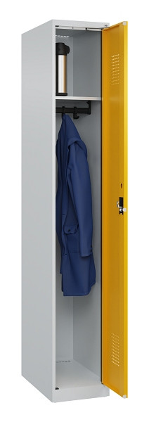 C+P Spind Evolo PLUS, 1 Abteil, 1850x300x500mm, 7035/1004, Verschluss Zylinderschloss, Ablageböden 1, 049000-10 S10027