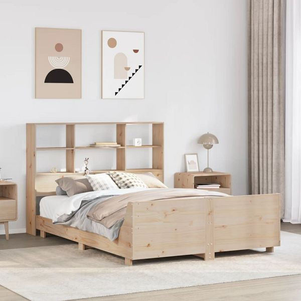 vidaXL Massivholzbett ohne Matratze 120x200 cm Kiefernholz, 3323692