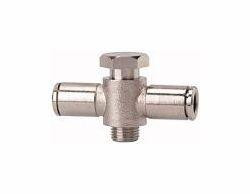 Riegler T-Steckverschraubung mit Außensechskant, drehbar, Außengewinde zylindrisch mit O-Ring (FKM), 108965